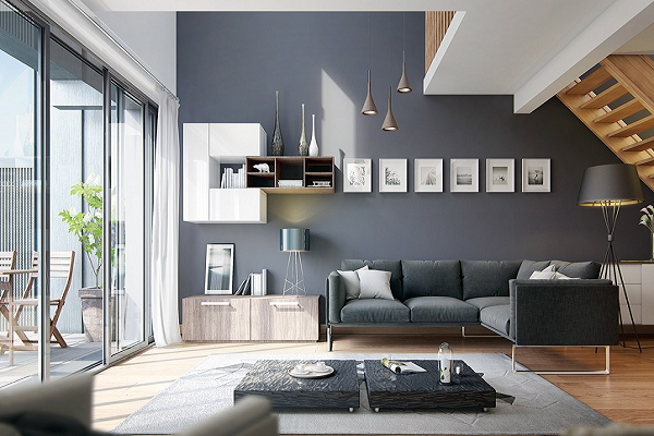 Trang trí nội thất gia đình với xu hướng sơn hiệu ứng bê tông