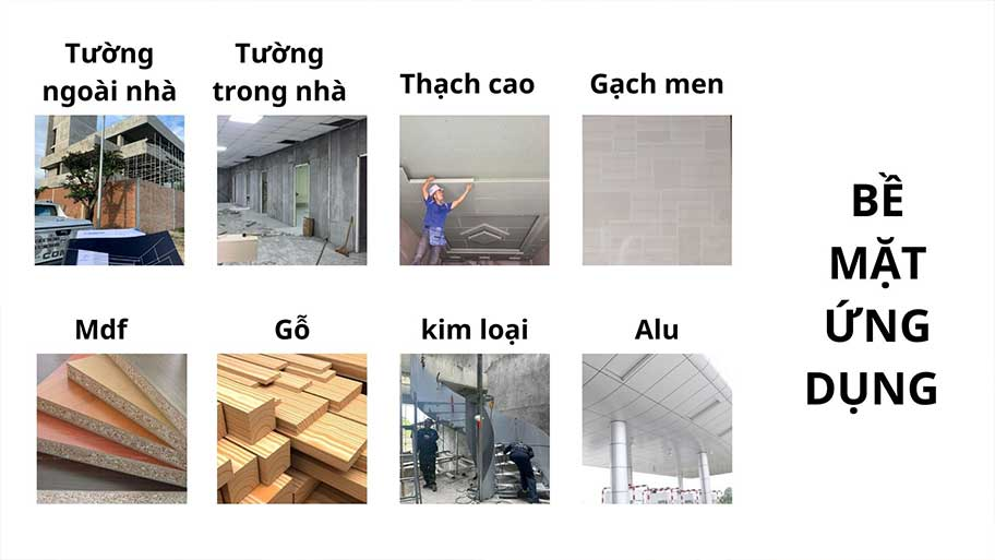 Sự phong phú về vật liệu bề mặt có thể áp dụng với sơn hiệu ứng bê tông.