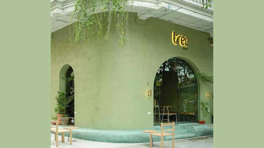 Xu hướng thi công sơn cát nghệ thuật cho quán café
