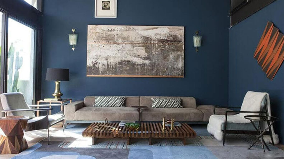 Tư vấn cách phối màu sơn đẹp cho phòng khách nhà ống