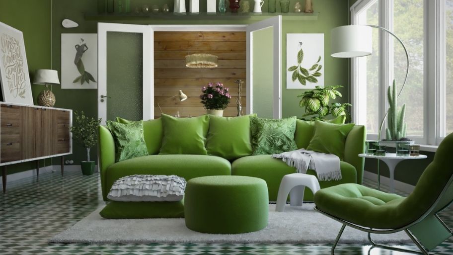 Tư vấn cách phối màu sơn đẹp cho phòng khách nhà ống