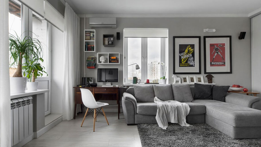 Tư vấn cách phối màu sơn đẹp cho phòng khách nhà ống