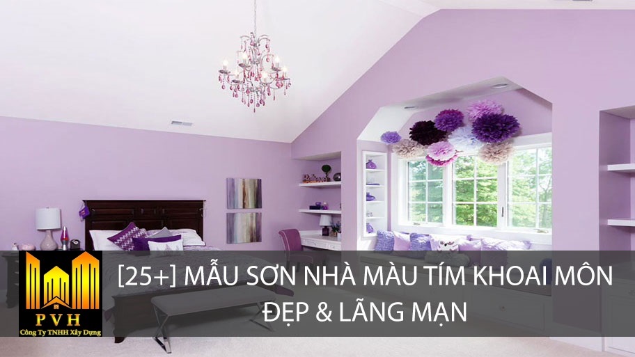 [25+] Mẫu Sơn Nhà Màu Tím Khoai Môn Tuyệt Đẹp và Lãng Mạn