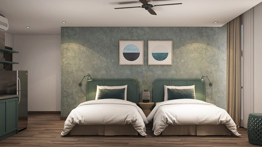 Trang trí nội thất gia đình với xu hướng sơn hiệu ứng bê tông