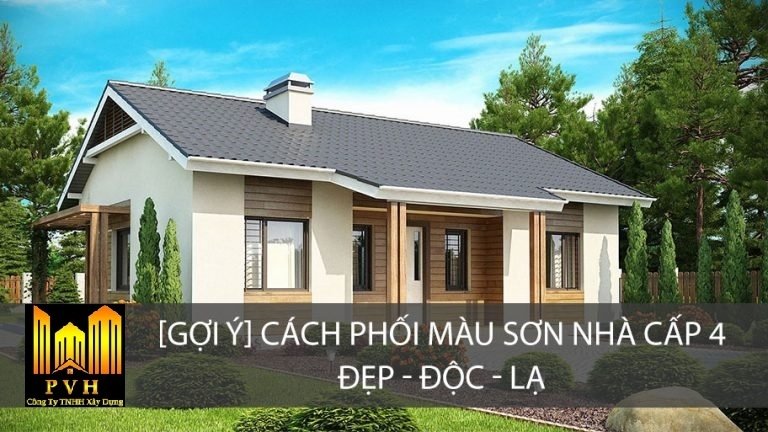 [GỢI Ý] cách kết hợp màu sơn cho nhà cấp 4 Đẹp – Độc – Lạ
