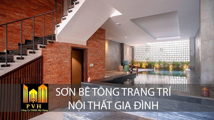 Trang trí nội thất gia đình với xu hướng sơn hiệu ứng bê tông